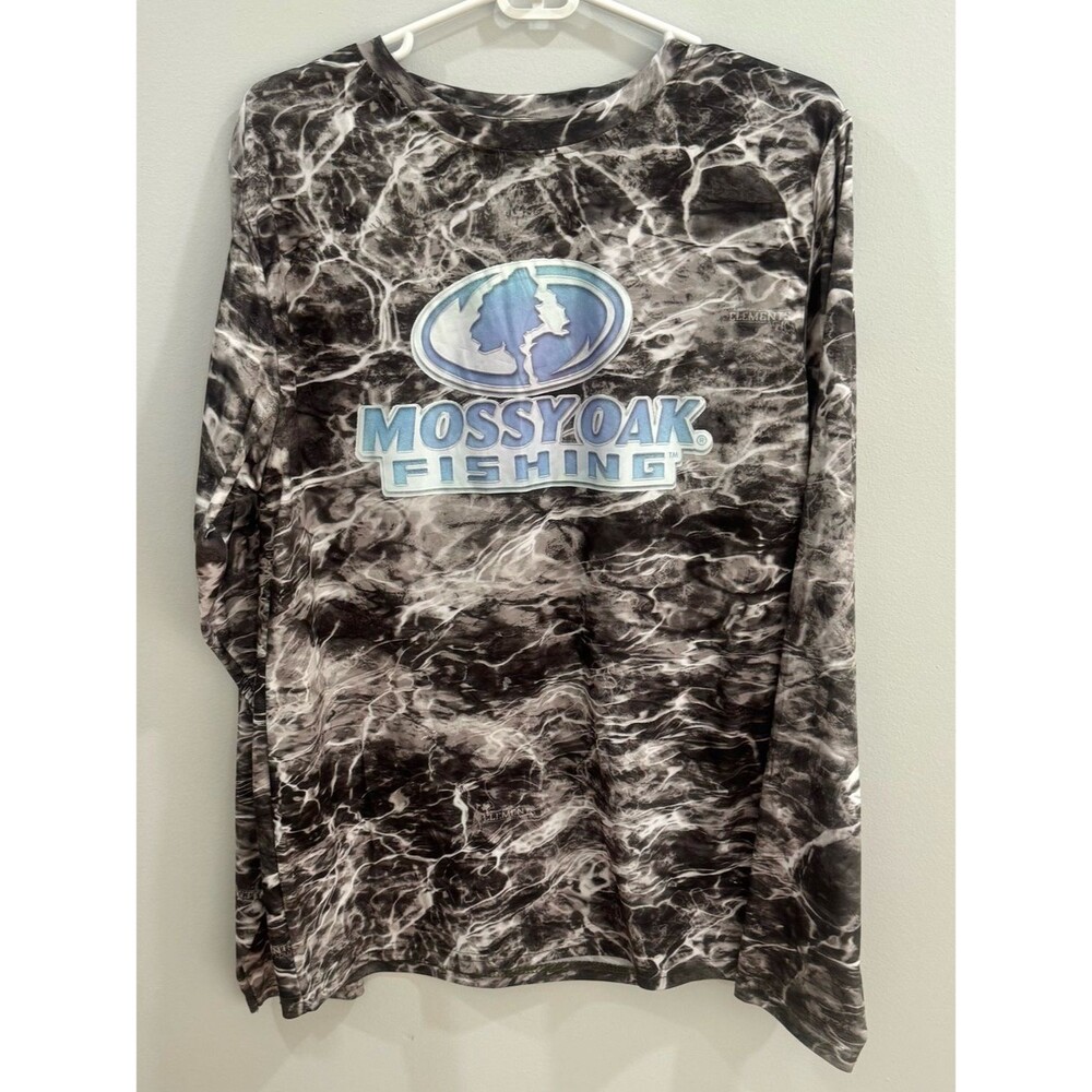 Mossy Oak long sleeve dri-tech fishing shirt size large